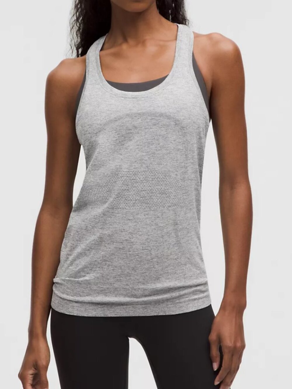 Swiftly Tech Racerback Tank Top 2.0 Hip Length Grey